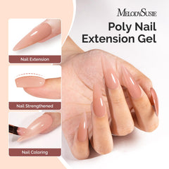 MelodySusie gel texture close-up showing smooth self-leveling consistency for easy shaping