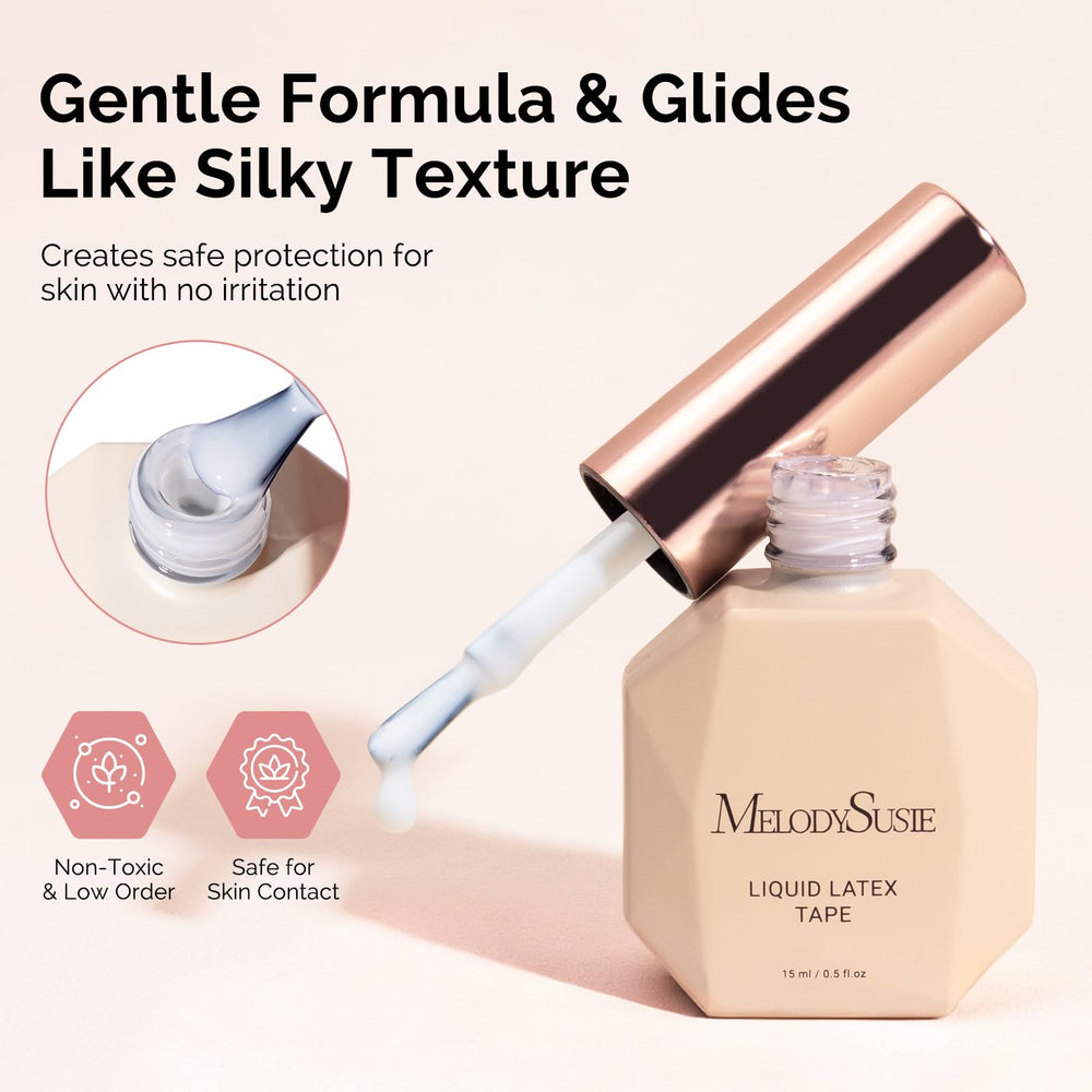 MelodySusie dried latex film close-up showing flexible peel-off protection