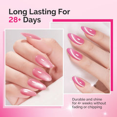 MelodySusie holographic gel texture close-up showing shimmering finish and depth