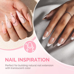 MelodySusie attaching false tip with builder gel for secure extension