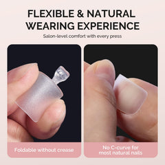 MelodySusie toe tips applied in a pedicure showing natural look benefit