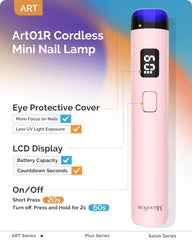 MelodySusie transparent eye-protection cover shielding LEDs for safer nail work