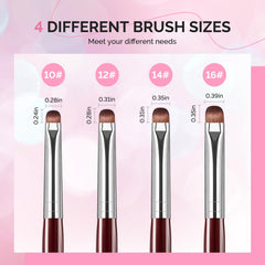 MelodySusie brush placed in holder keeping tip safe and workspace tidy