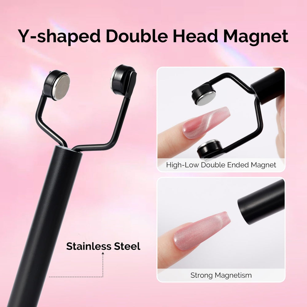 MelodySusie Y-shaped wand detail revealing dual-head design benefit