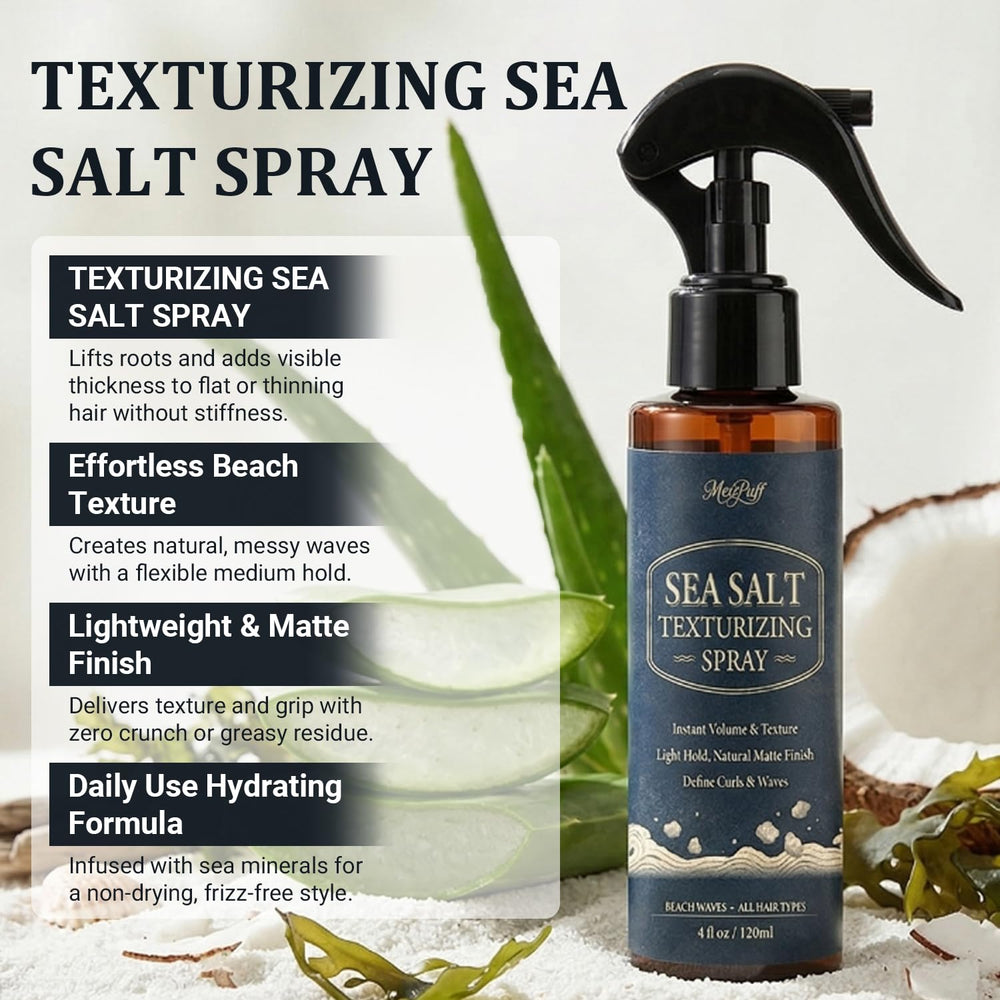 Melopuff fine mist action spraying even coverage for lightweight styling benefit
