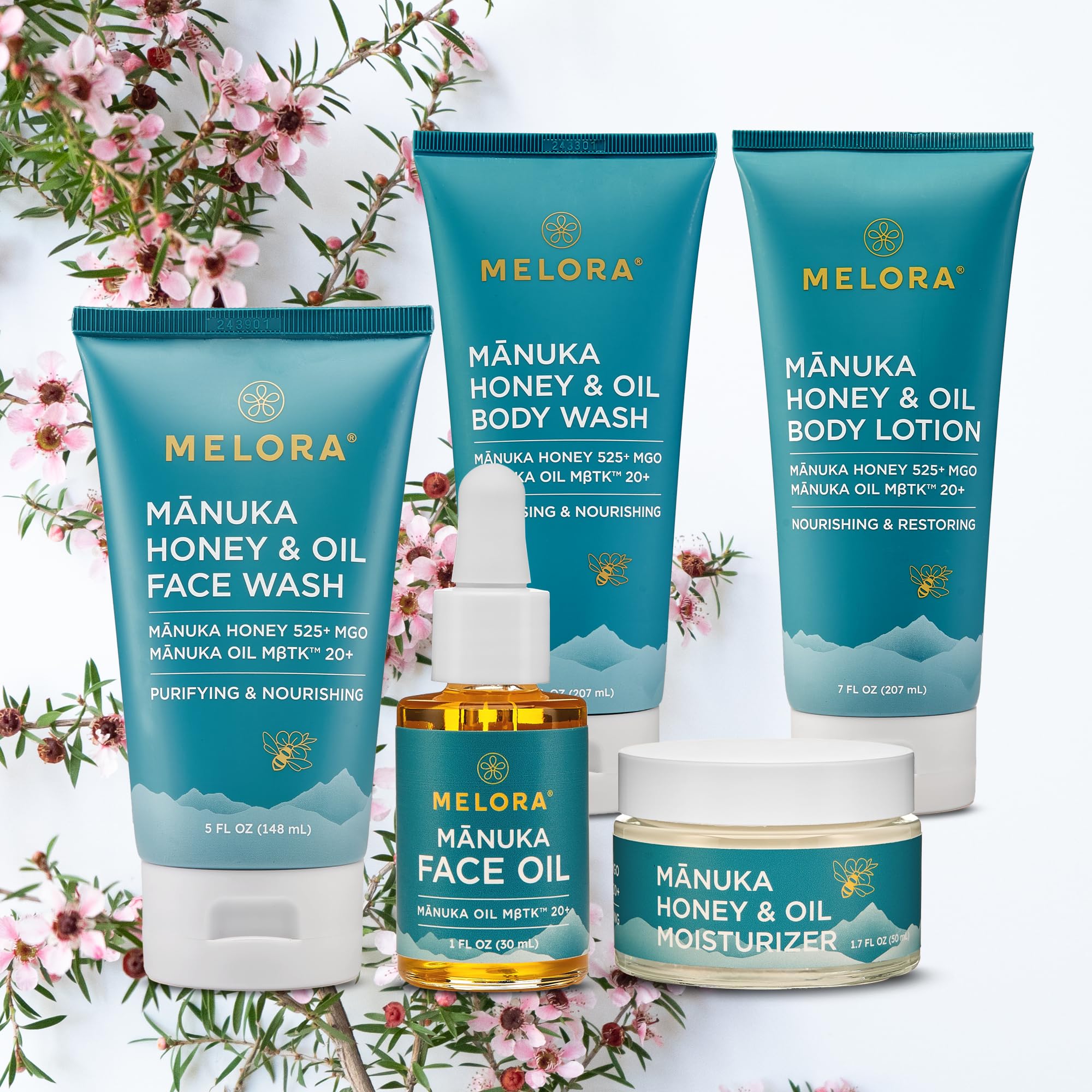 MELORA product label close-up showing ingredient transparency and trust