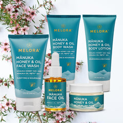 MELORA product label close-up showing ingredient transparency and trust