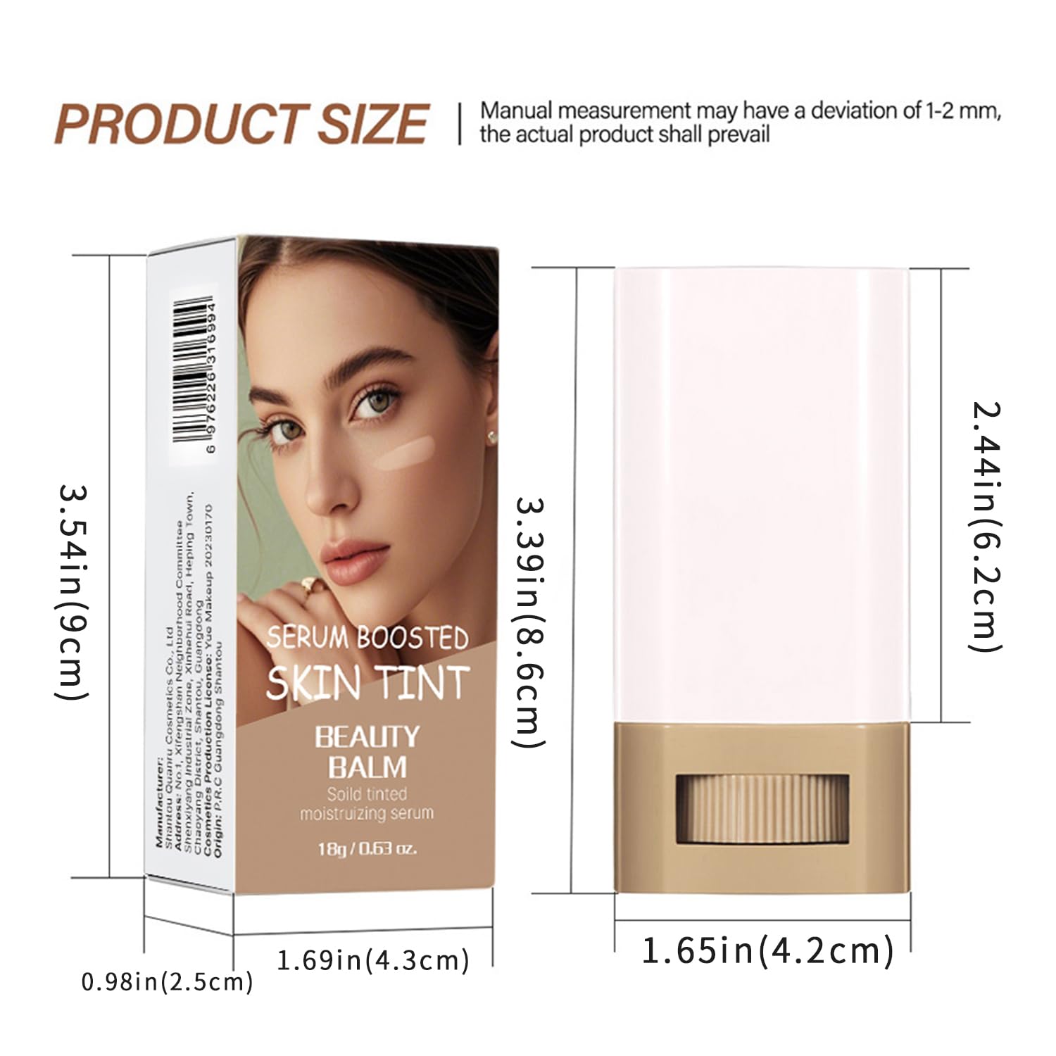 Melsintern blending stick with fingers achieving seamless natural finish