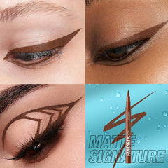 Melsintern matte white stroke on skin showing opaque coverage and bold pigment payoff