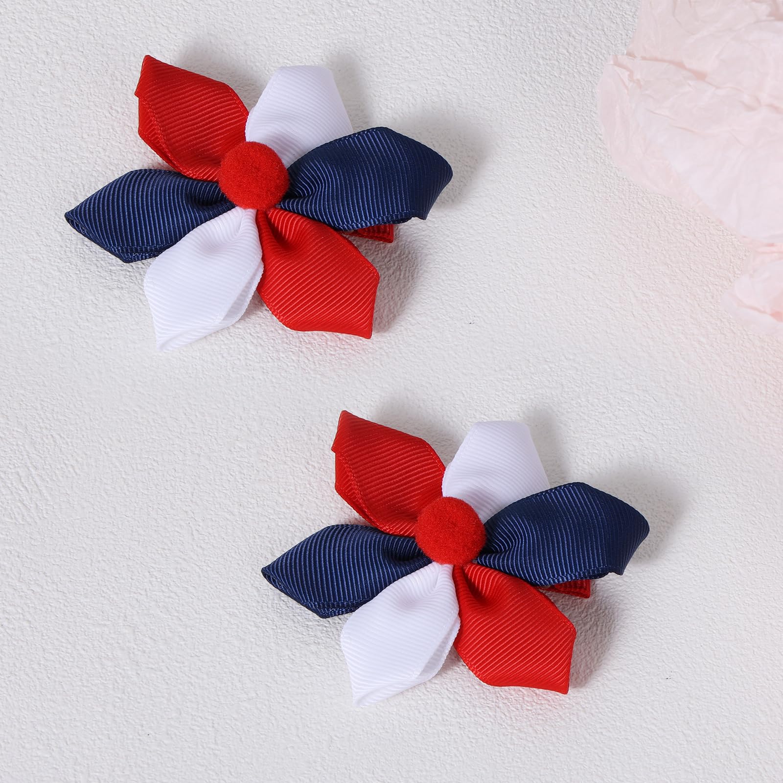 melyde bow paired with parade outfit illustrating coordinated patriotic styling benefit
