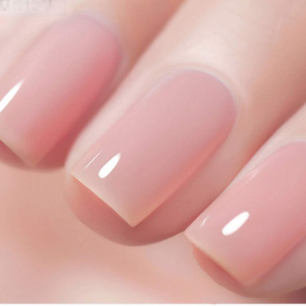 MEMEDA bottle front showing neutral nude shade and neat label benefit salon-quality