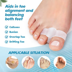 MENOCADY on foot barefoot demonstrating comfortable toe separation