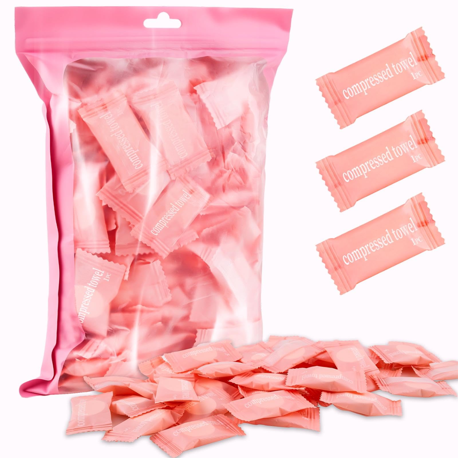 MEQHUO front packaging pink bag shows 150 tablets and portability benefit
