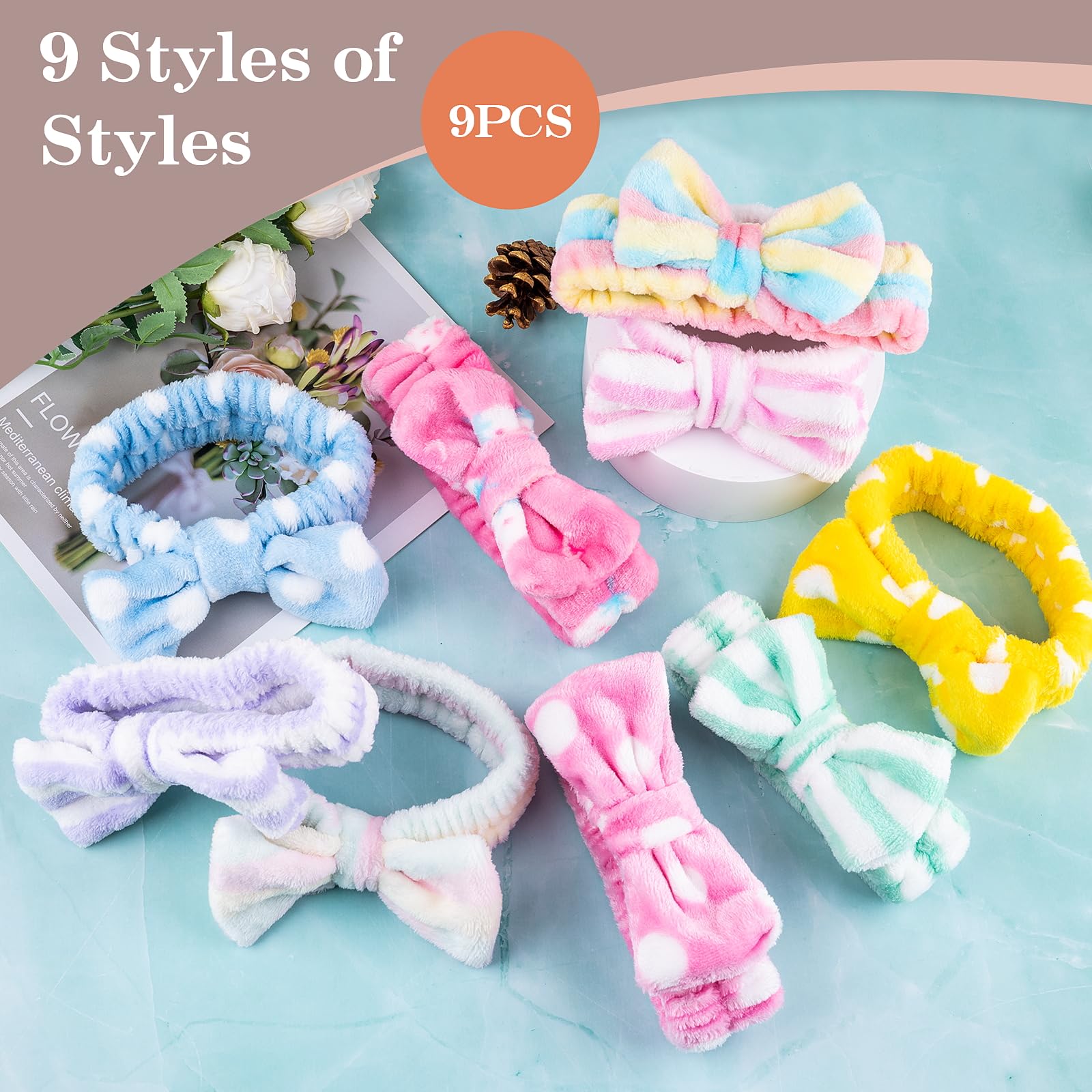 MEQHUO removable bow detail on headband offering customizable style and practicality