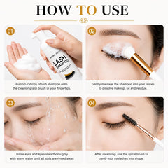 Mererke_Pretty angled cleaning brush close-up for precise lash-line cleaning