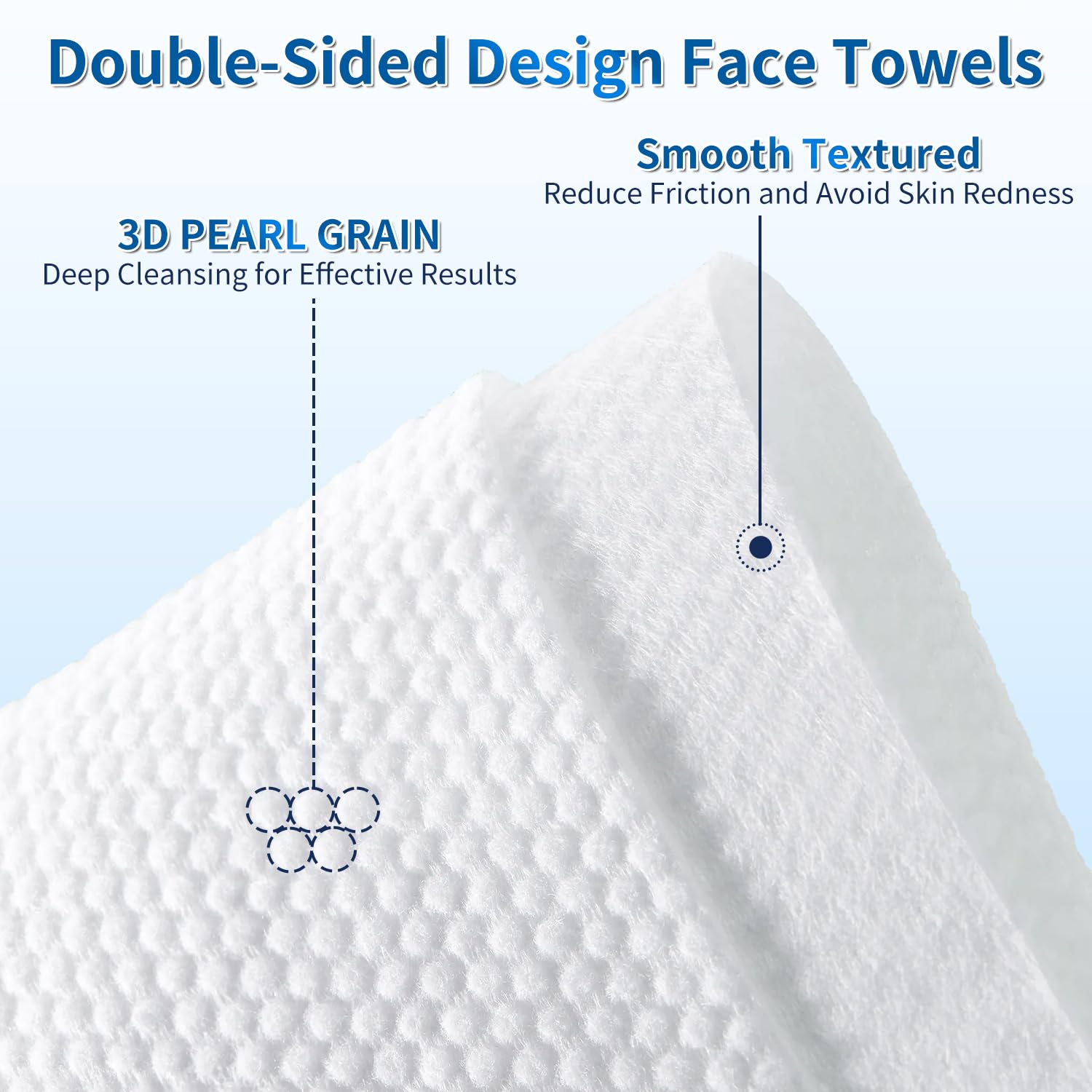 MERNATKK towel held in hand showing 7.9 x 9.4 inch size benefit