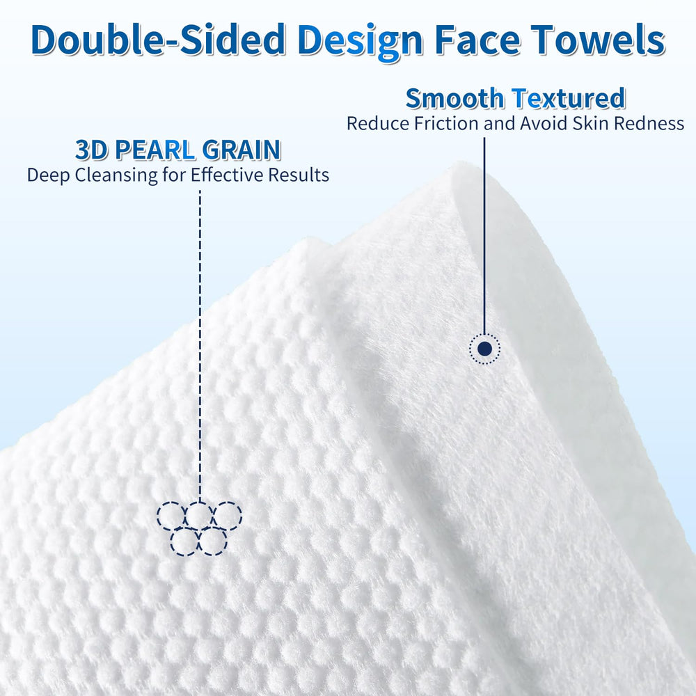 MERNATKK towel held in hand showing 7.9 x 9.4 inch size benefit