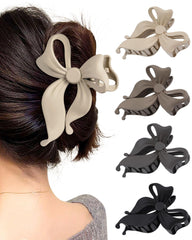 Mesovor bow clip front view showing neat bow design and instant style