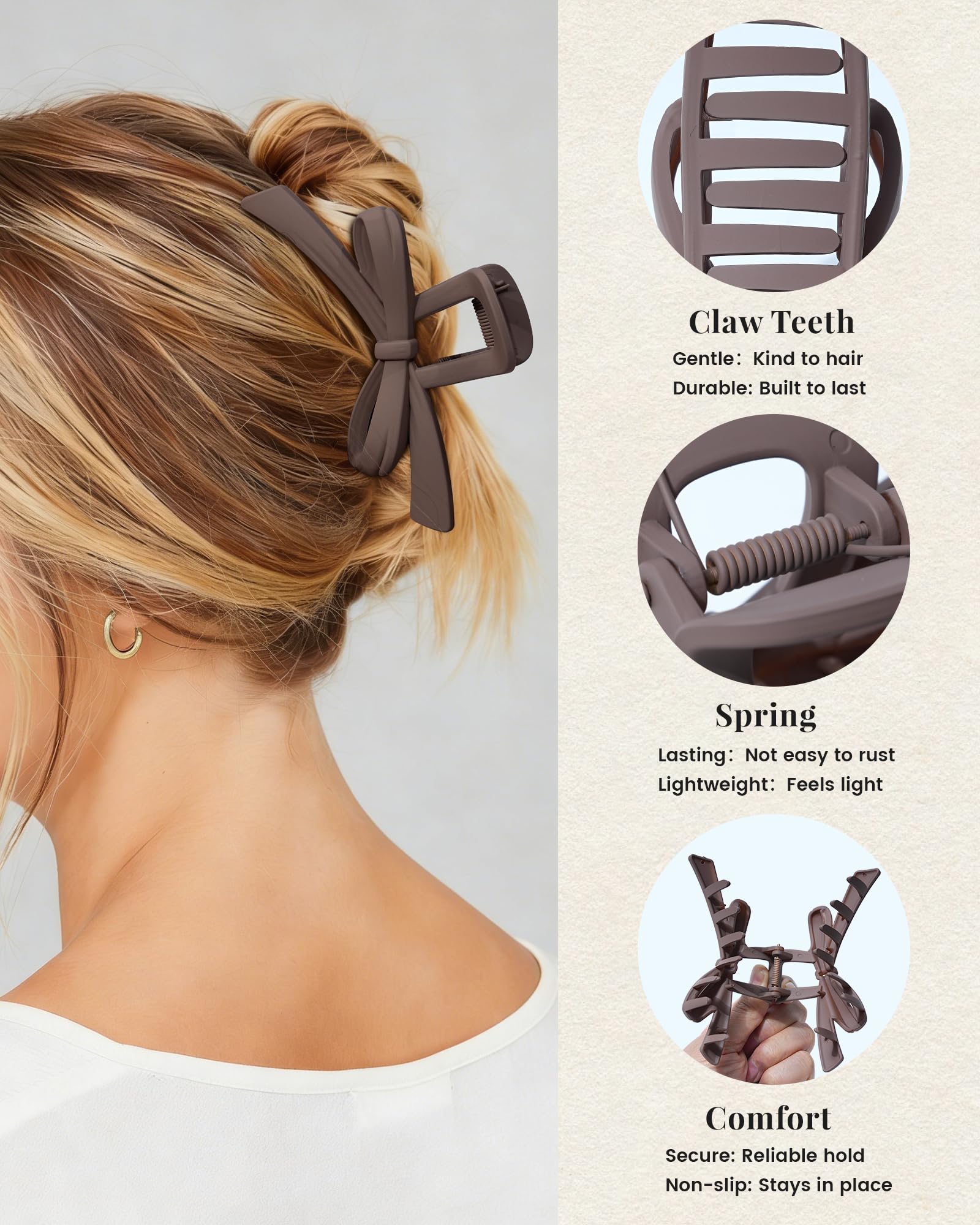 Mesovor clip anchoring an updo in lifestyle scene for polished looks