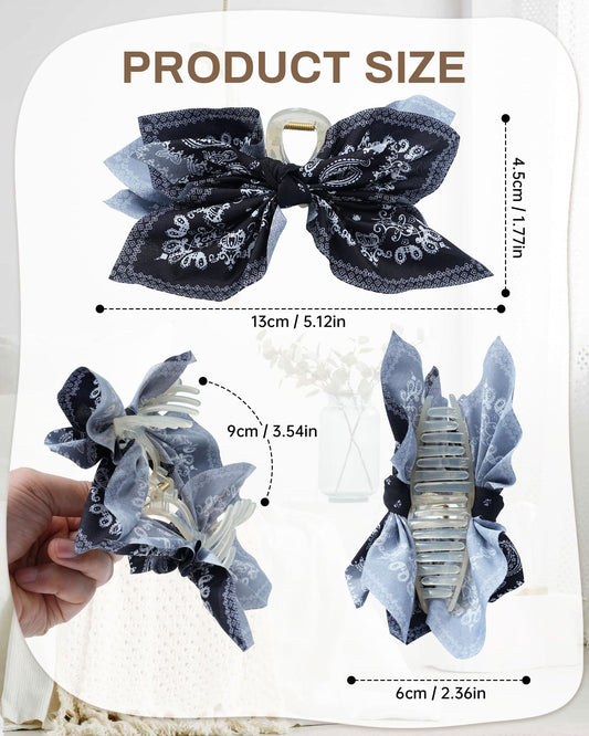 Mesovor close-up chiffon bow texture and paisley print, adds elegant detail