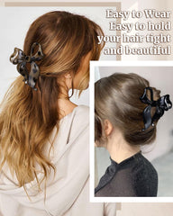 Mesovor in hair half-up style demonstrating secure hold benefit