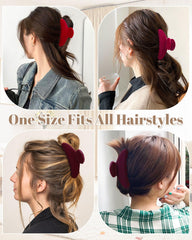 Mesovor clip securing a full bun showing strong hold for thicker hair
