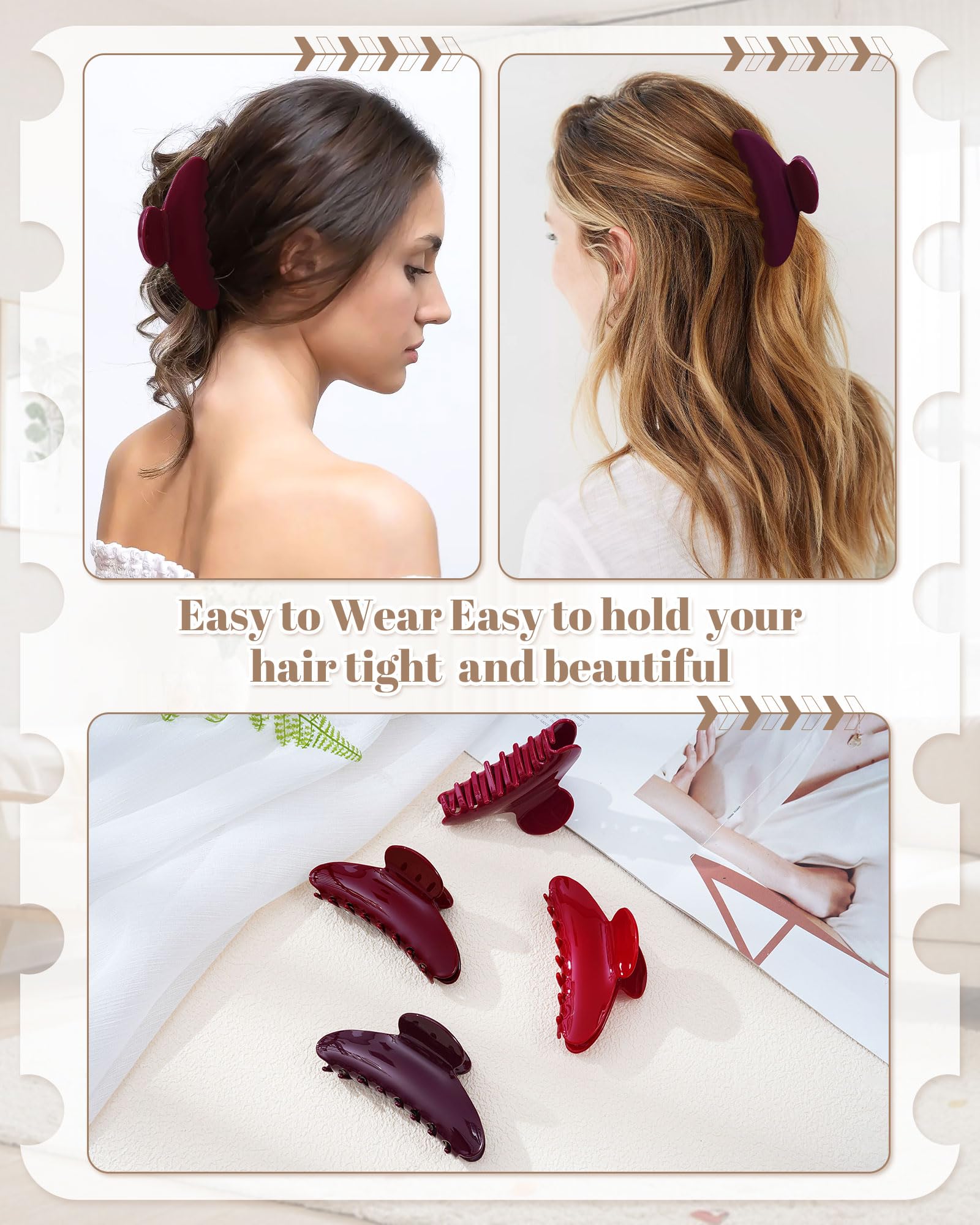 Mesovor clip holding a half-up hairstyle demonstrating easy everyday styling