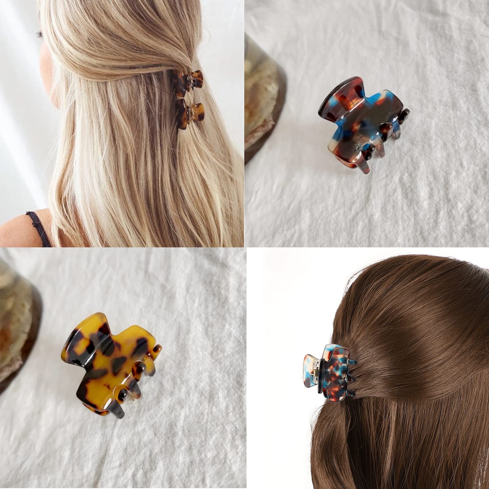 Messen six-clip arrangement showing color variety for matching outfits