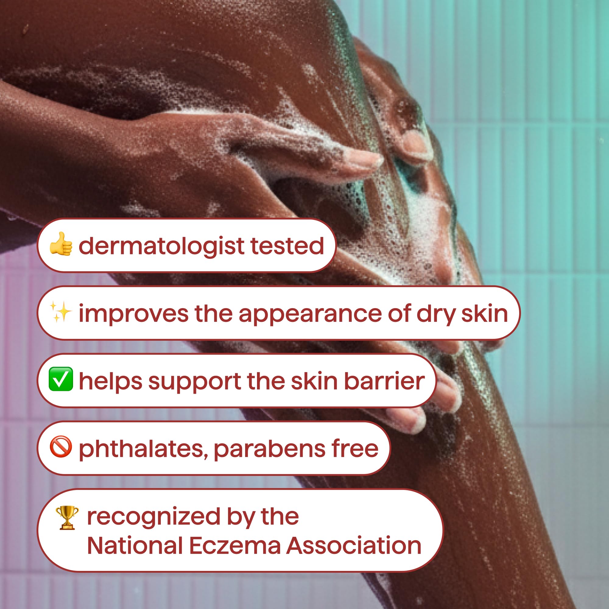 Method colloidal oatmeal graphic highlighting soothing barrier support