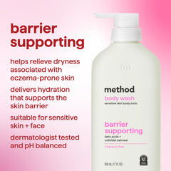 Method pump dispensing body wash foam for easy daily use