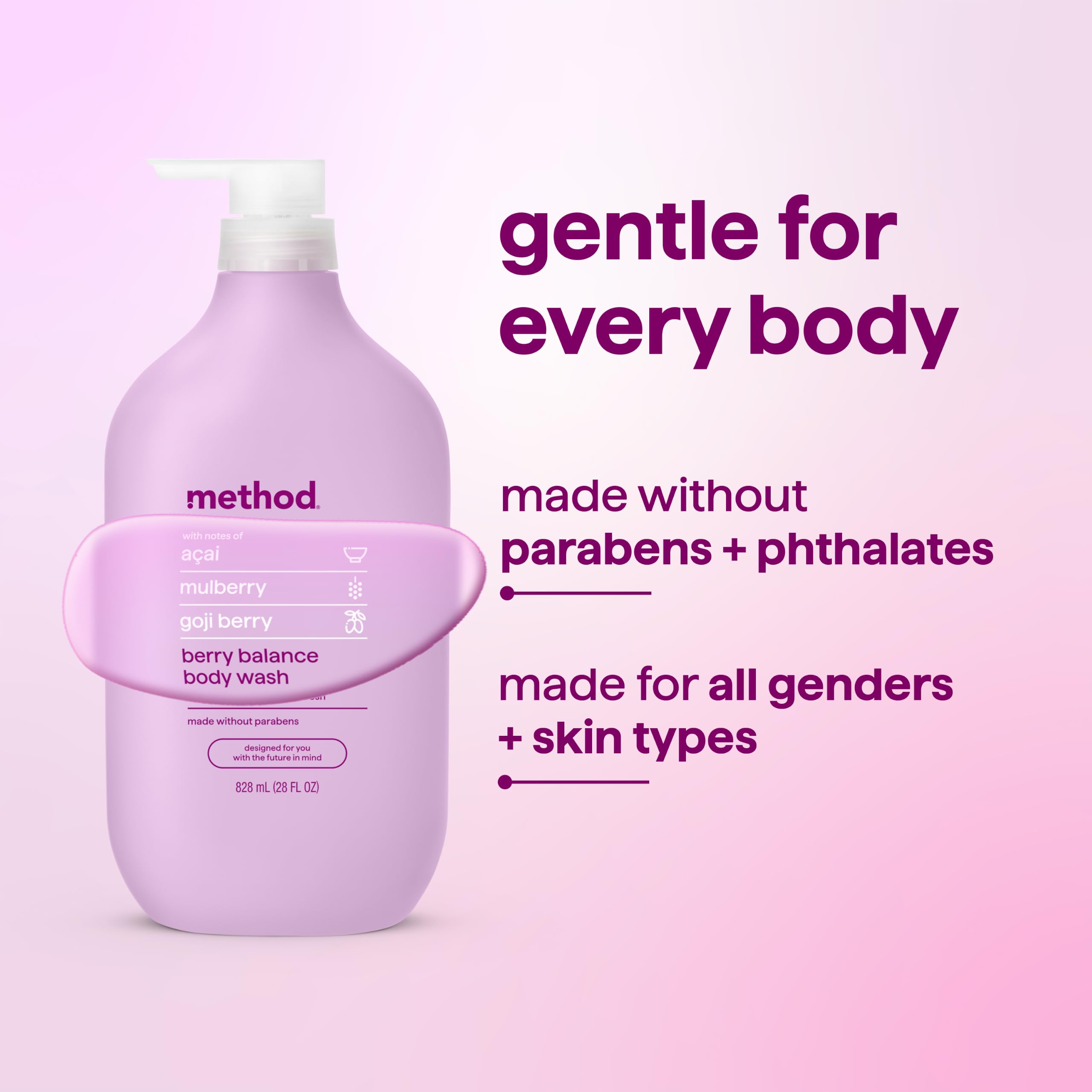 Method in-shower lifestyle photo showing fresh scent and daily routine benefit