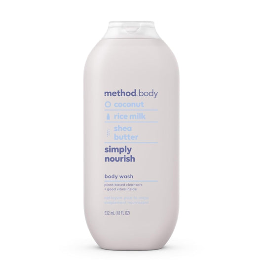 Method front bottle view showing label and gentle daily cleansing benefit