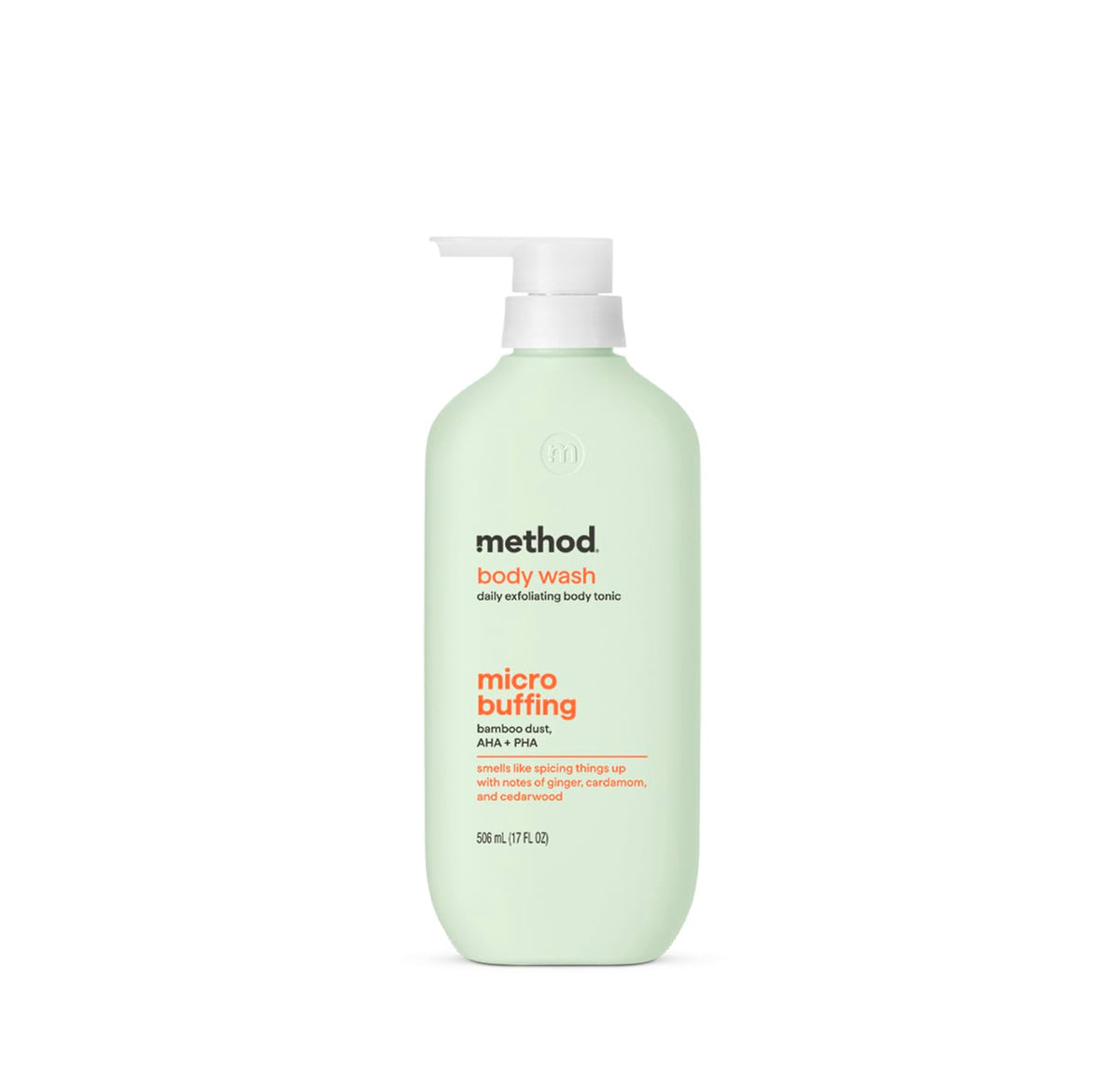 Method front packaging showing bottle and brand benefits for clearer skin
