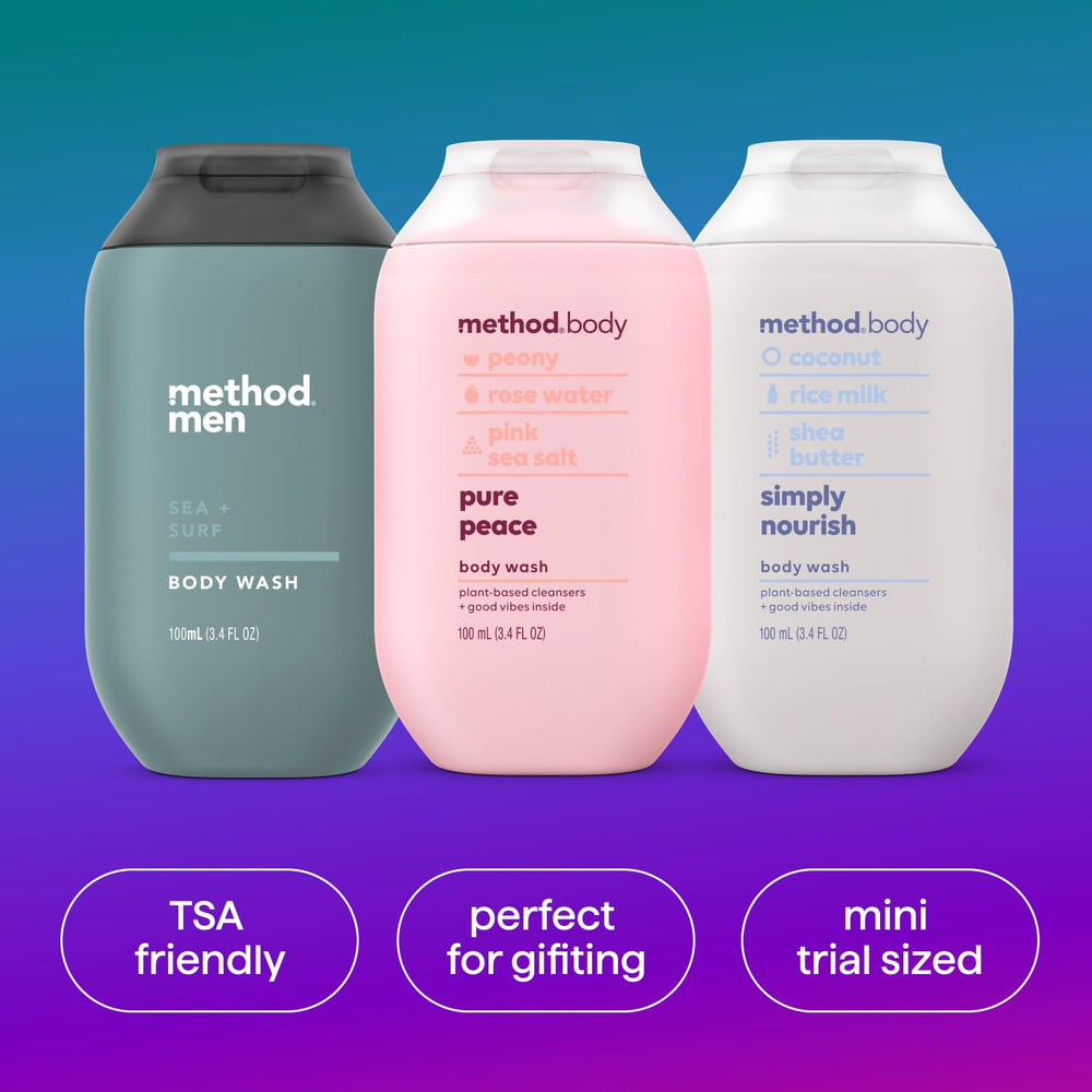 Method Sea + Surf in-use shower scene showing refreshing cleanse