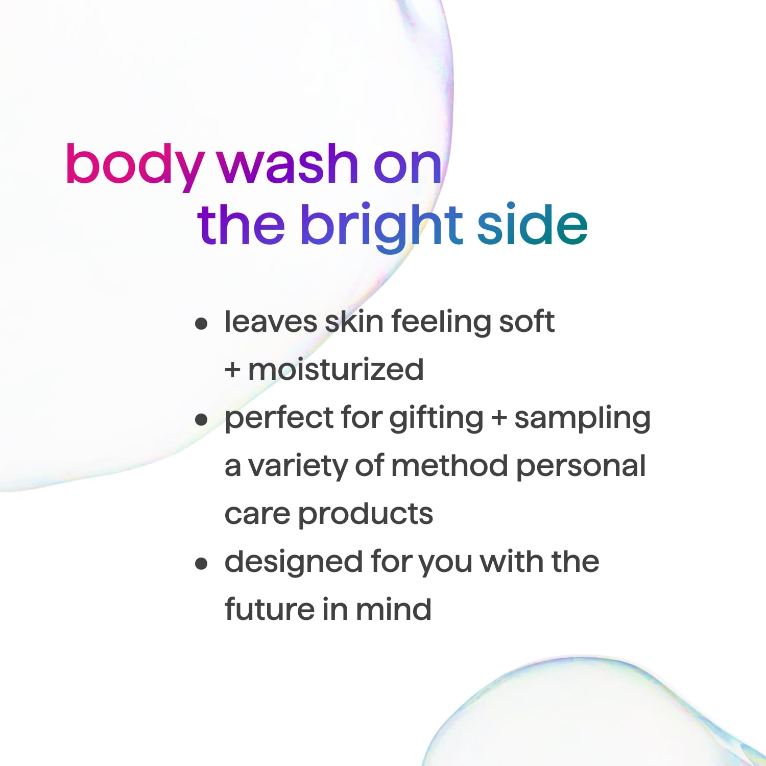 Method Simply Nourish bottle dispensed to show creamy texture benefit