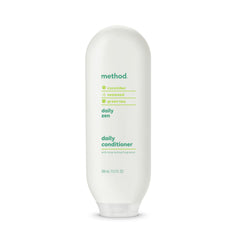 Method conditioner front view showing bottle and scent labeling for quick choice