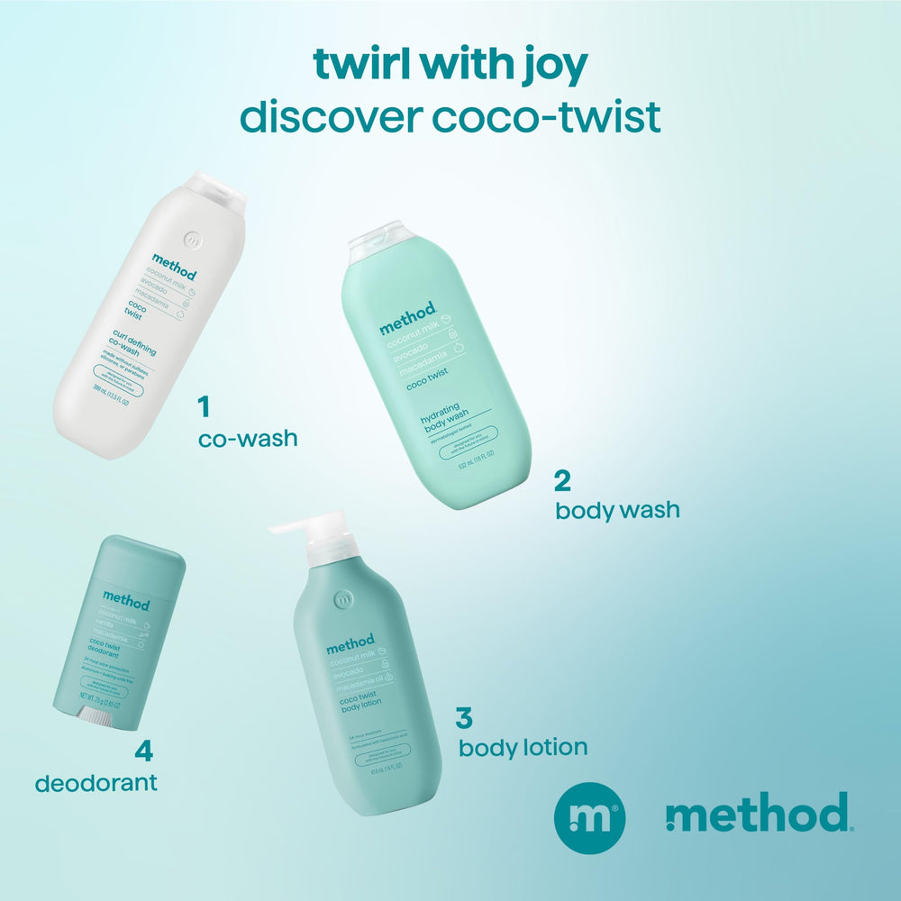 Method co‑wash recycled bottle label highlighting eco conscious packaging