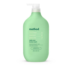 Method front bottle view showing label and calming scent for easy identification