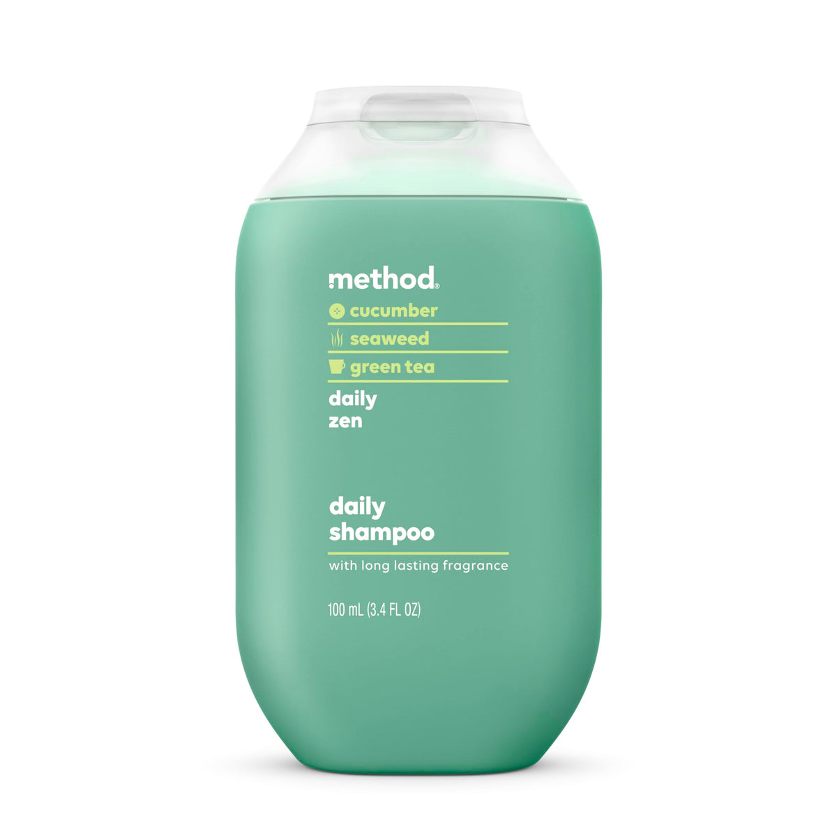 Method Daily Zen front packaging showing bottle and label for quick identification and travel convenience