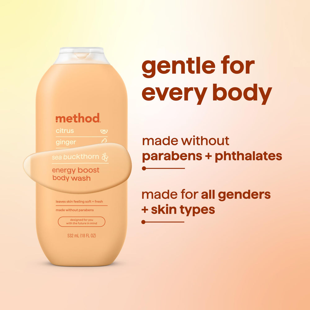 Method label ingredients close-up showing emollients that lock in moisture