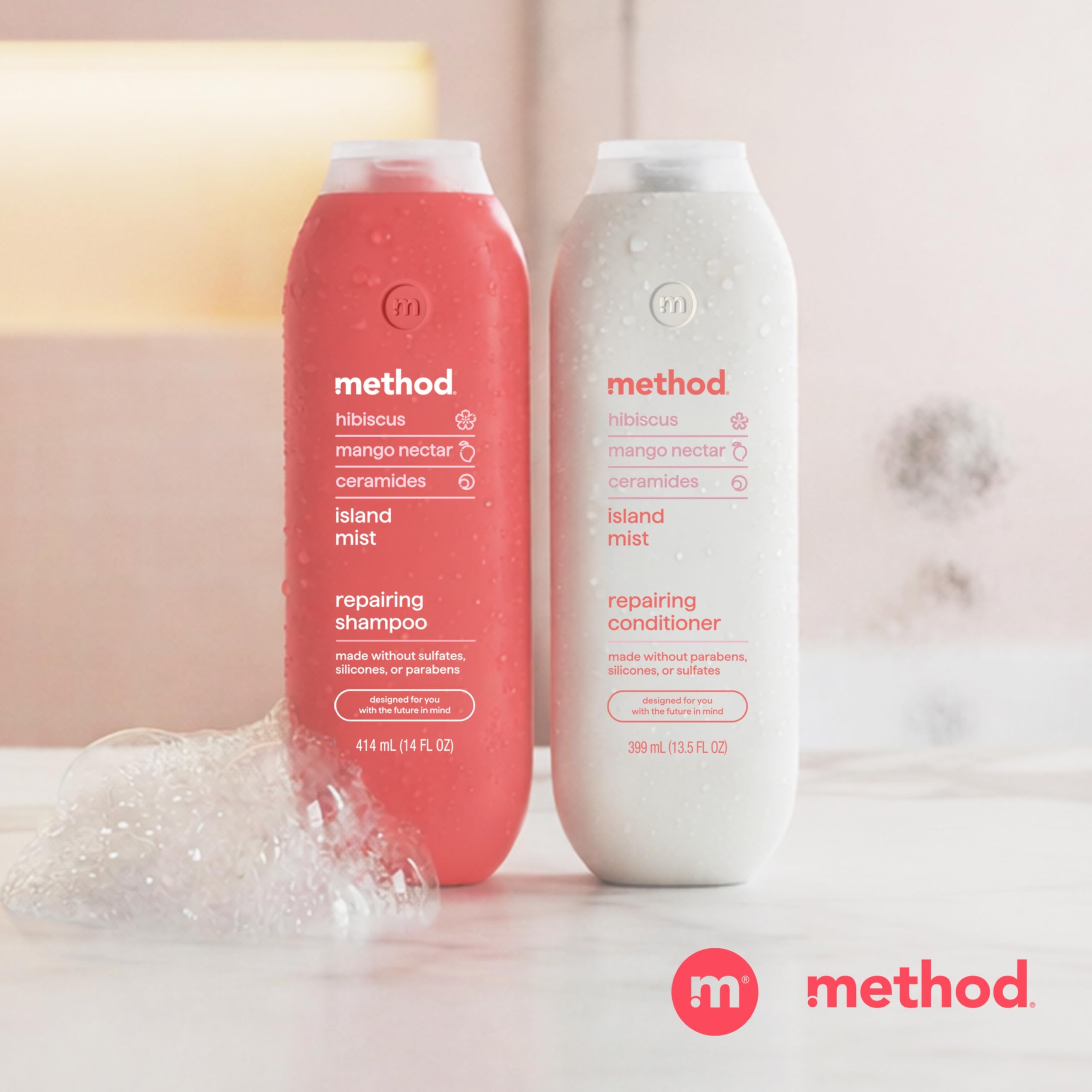 Method after-use smooth hair result showing softer, manageable strands