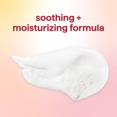 Method body wash texture on hand, highlighting moisturizing emollient feel