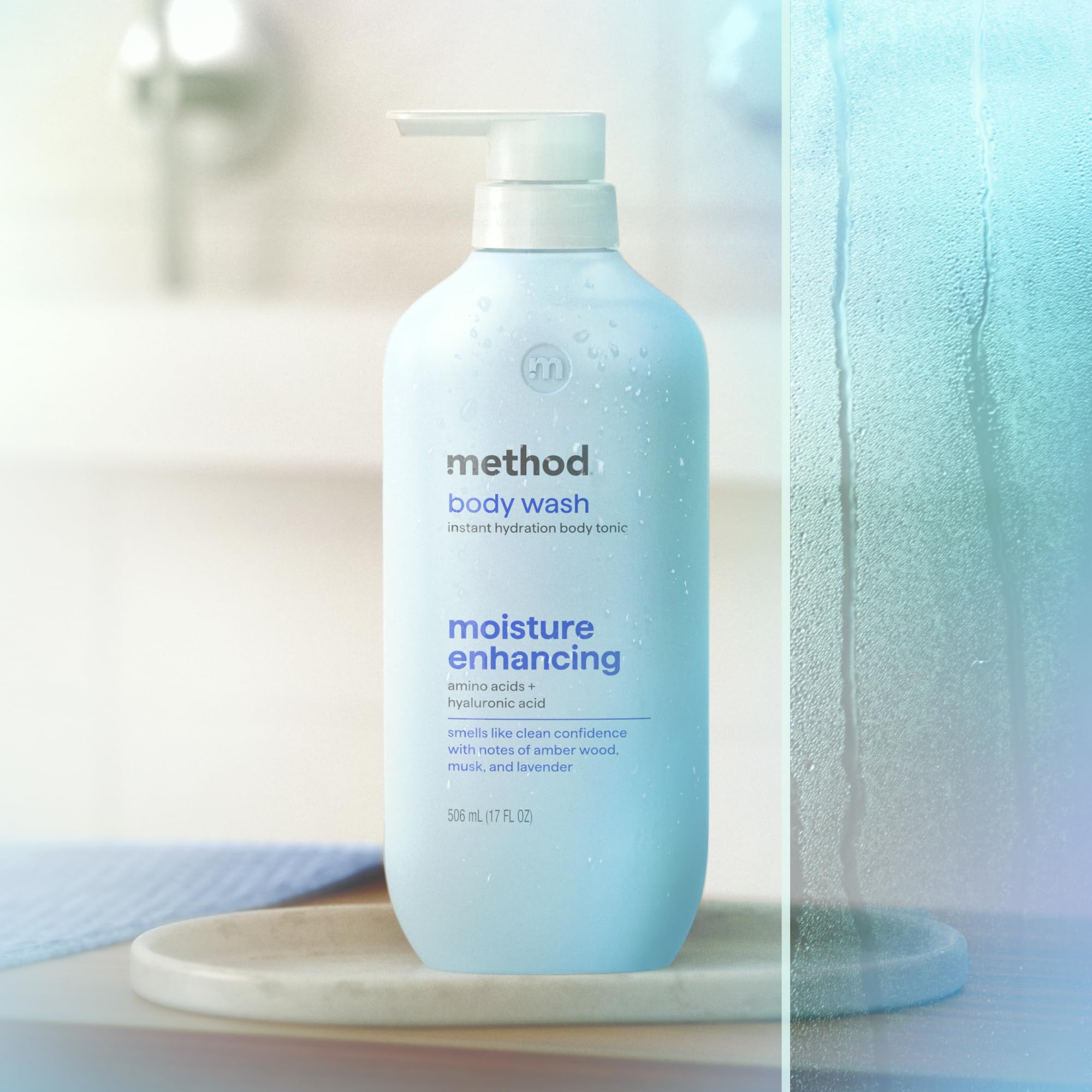 Method Leaping Bunny seal on bottle confirming cruelty-free certification and ethics