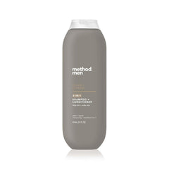 Method Men front packaging showing cedar and cypress scent and 14 oz size, convenient for quick use