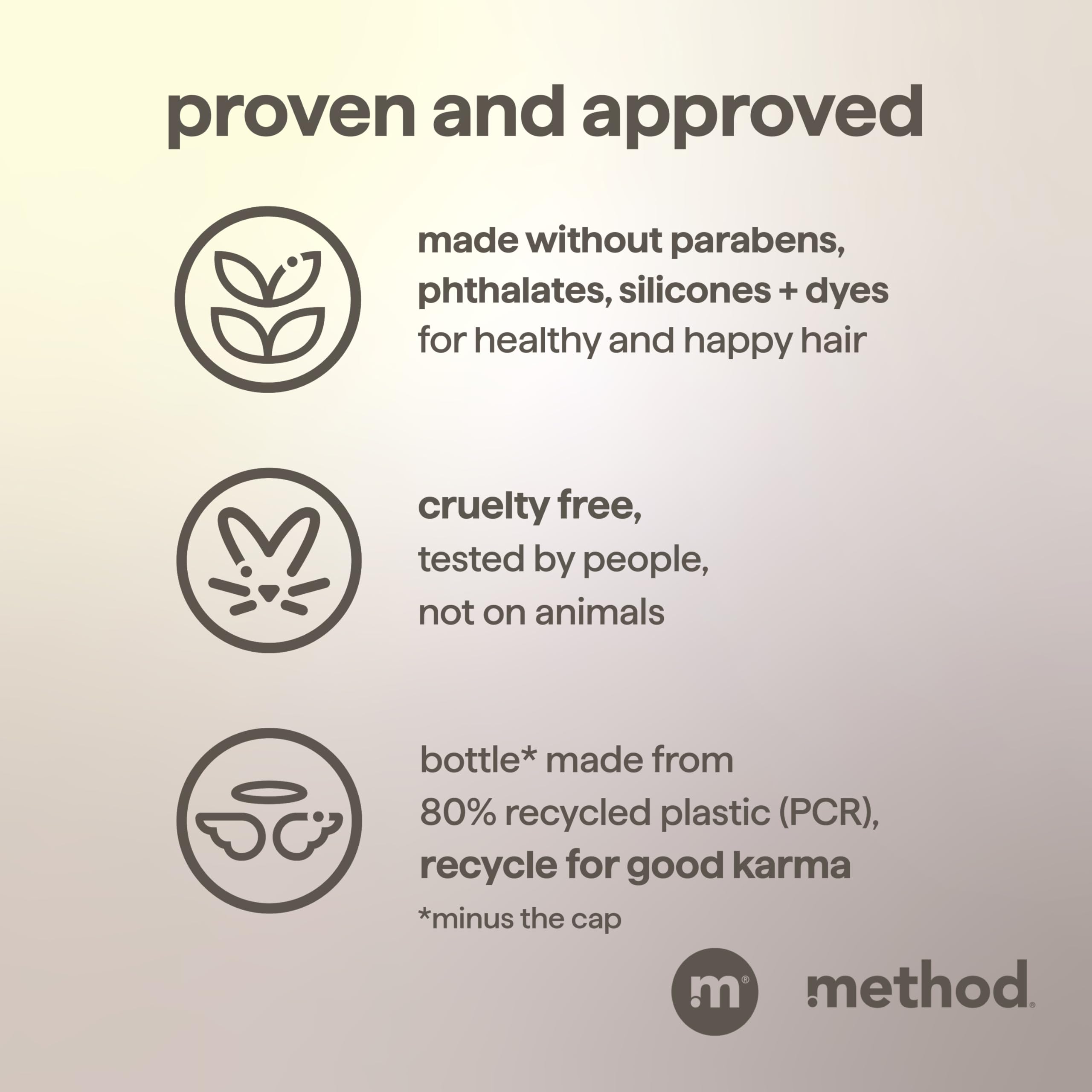 Method Men being used in a shower, demonstrating one-step clean and condition efficiency