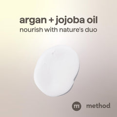 Method Men pouring into hand with foam texture, showing easy lather and fast rinse benefits