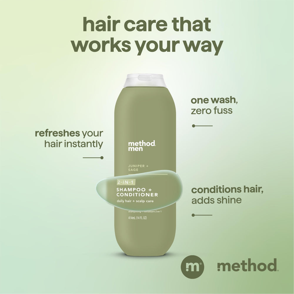Argan and jojoba oils visual beside bottle showing Method nourishing benefits for shine