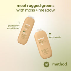 Method Men recycled plastic bottle closeup emphasizing eco-friendly packaging benefit