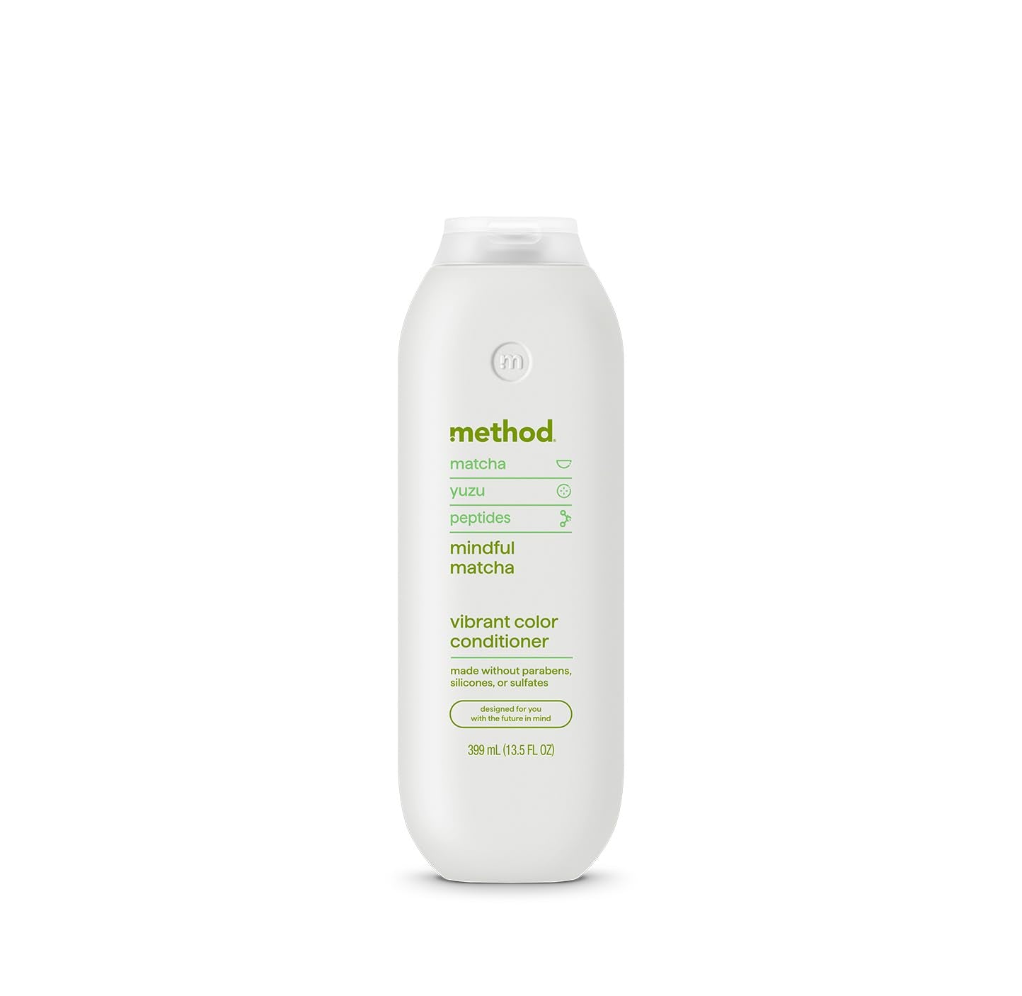 Method Mindful Matcha front bottle showing label and scent for color protection