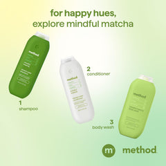 Method Mindful Matcha with matcha leaves and sunflower seed for natural ingredients